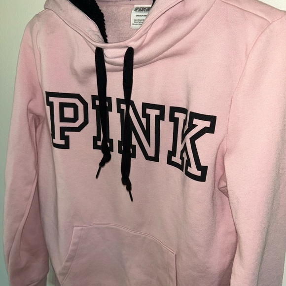PINK Victoria's Secret Light Pink Hoodie Sweater - Picture 3 of 4